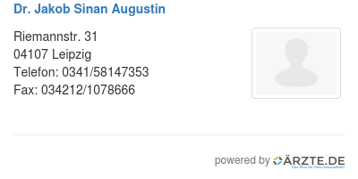 Dr jakob sinan augustin