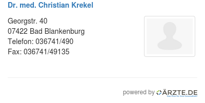 Dr med christian krekel