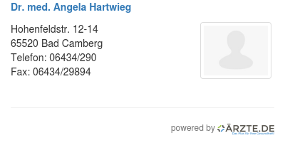 Dr med angela hartwieg