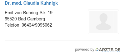 Dr med claudia kuhnigk