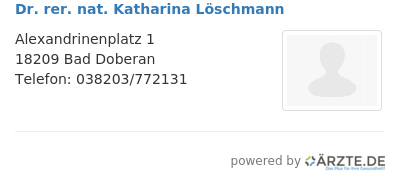 Dr rer nat katharina loeschmann