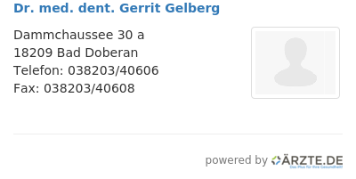 Dr med dent gerrit gelberg