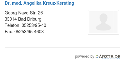 Dr med angelika kreuz kersting