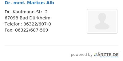 Dr med markus alb 658442