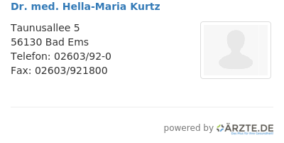 Dr med hella maria kurtz