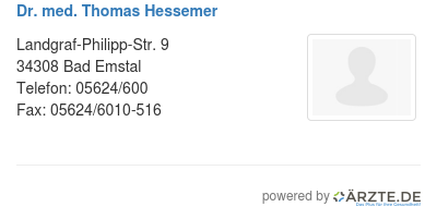 Dr med thomas hessemer