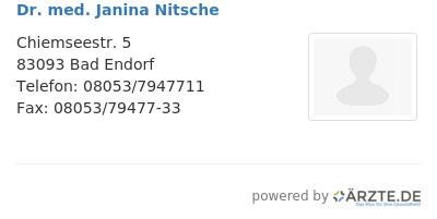 Dr med janina nitsche