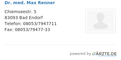 Dr med max renner
