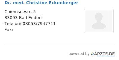 Dr med christine eckenberger