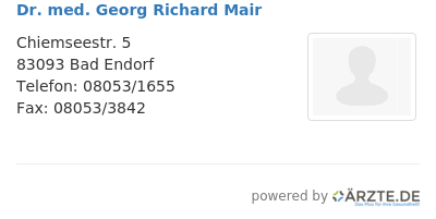 Dr med georg richard mair