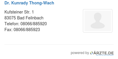 Dr kunrady thong wach