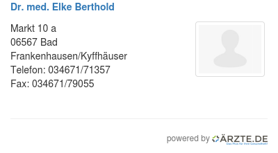 Dr med elke berthold