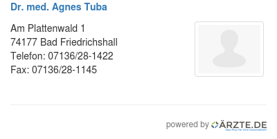 Dr med agnes tuba
