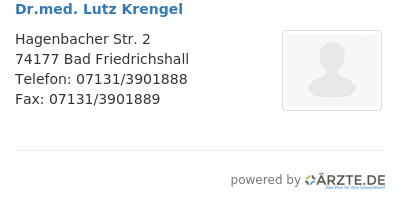Dr med lutz krengel