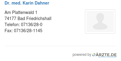 Dr med karin dahner