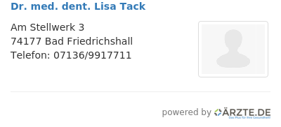 Dr med dent lisa tack