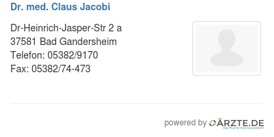 Dr med claus jacobi