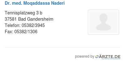 Dr med moqaddassa naderi