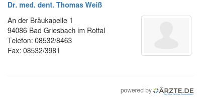 Dr med dent thomas weiss 599957