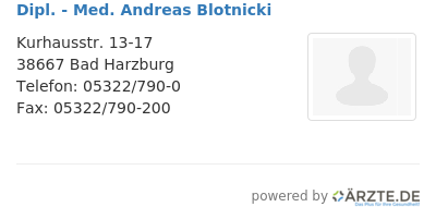 Dipl med andreas blotnicki