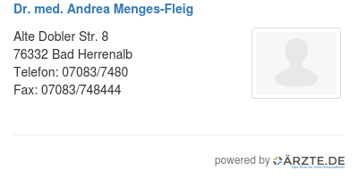 Dr med andrea menges fleig 501970