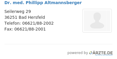 Dr med phillipp altmannsberger