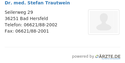 Dr med stefan trautwein