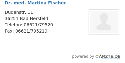 Dr med martina fischer 254059