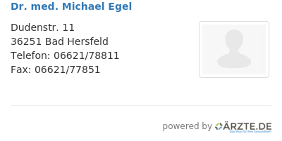 Dr med michael egel