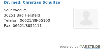 Dr med christian schultze