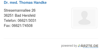 Dr med thomas handke