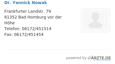 Dr yannick nowak