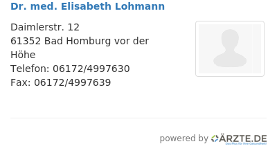 Dr med elisabeth lohmann