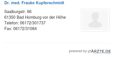 Dr med frauke kupferschmidt 545191