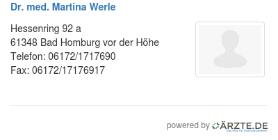 Dr med martina werle