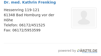 Dr med kathrin frenking