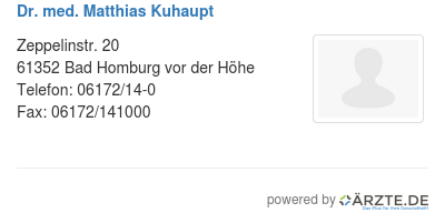 Dr med matthias kuhaupt