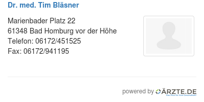 Dr med tim blaesner
