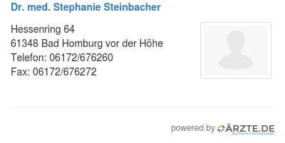Dr med stephanie steinbacher