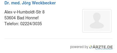 Dr med joerg weckbecker
