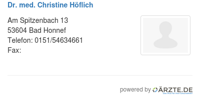 Dr med christine hoeflich