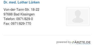 Dr med lothar luerken