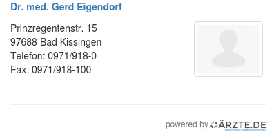Dr med gerd eigendorf