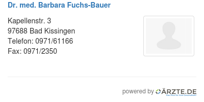 Dr med barbara fuchs bauer