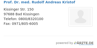 Prof dr med rudolf andreas kristof 540061