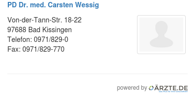 Pd dr med carsten wessig