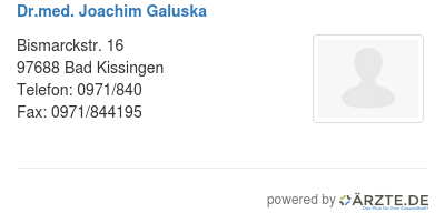 Dr med joachim galuska