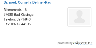 Dr med cornelia dehner rau