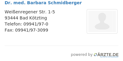 Dr med barbara schmidberger