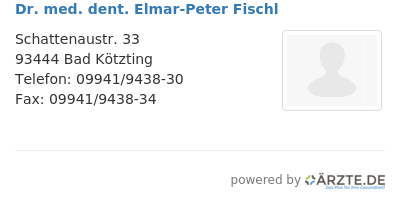 Dr med dent elmar peter fischl